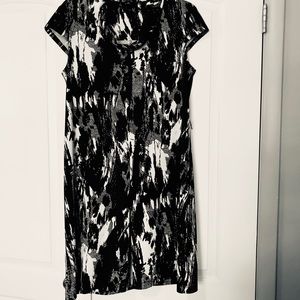 AB Studio Black & White Dress Size 14